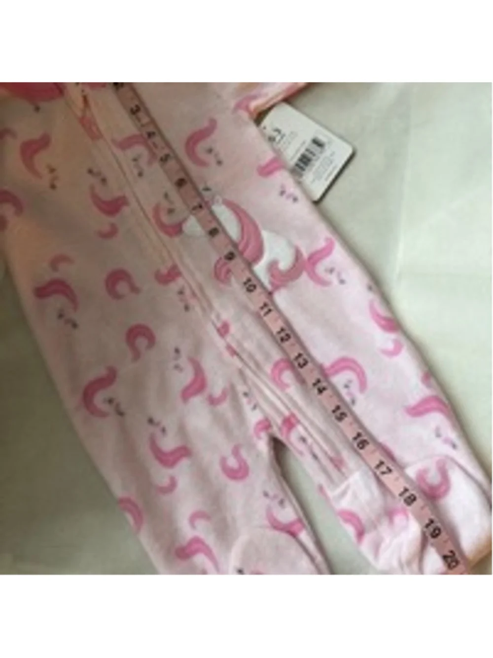 NWT Baby Unicorn Zip Up Fleece Coverall size 0-3 months Pink body suit Bon Bebe
